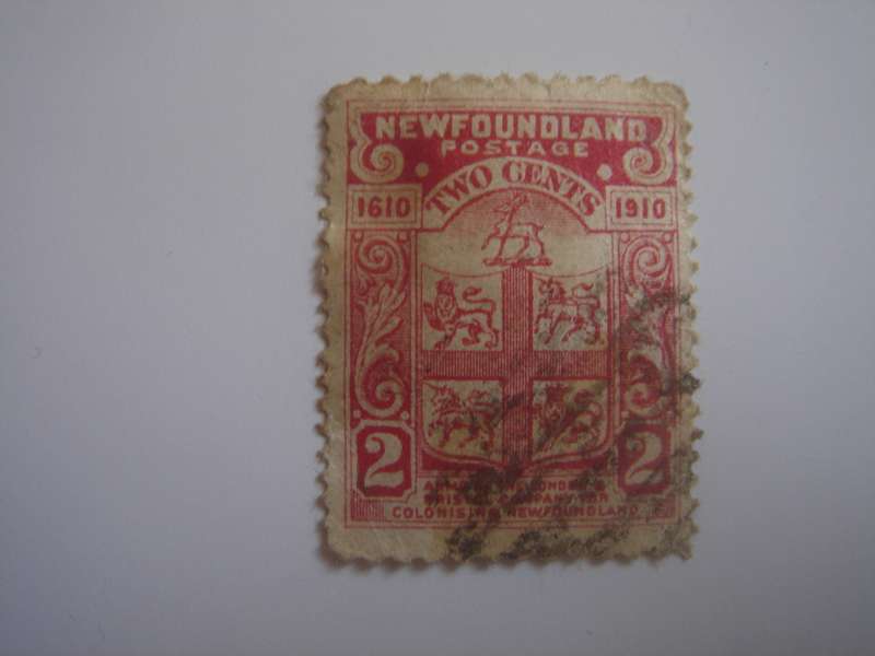1908 Newfoundland - Coat of Arms - SG107 used, stamped