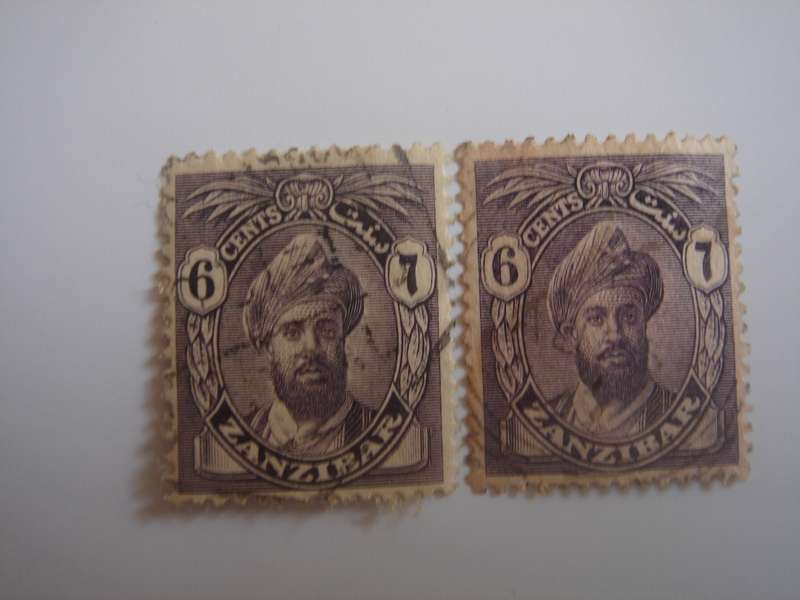 1926 Zanzibar - Sultan Harub 2x SG302 used, stamped