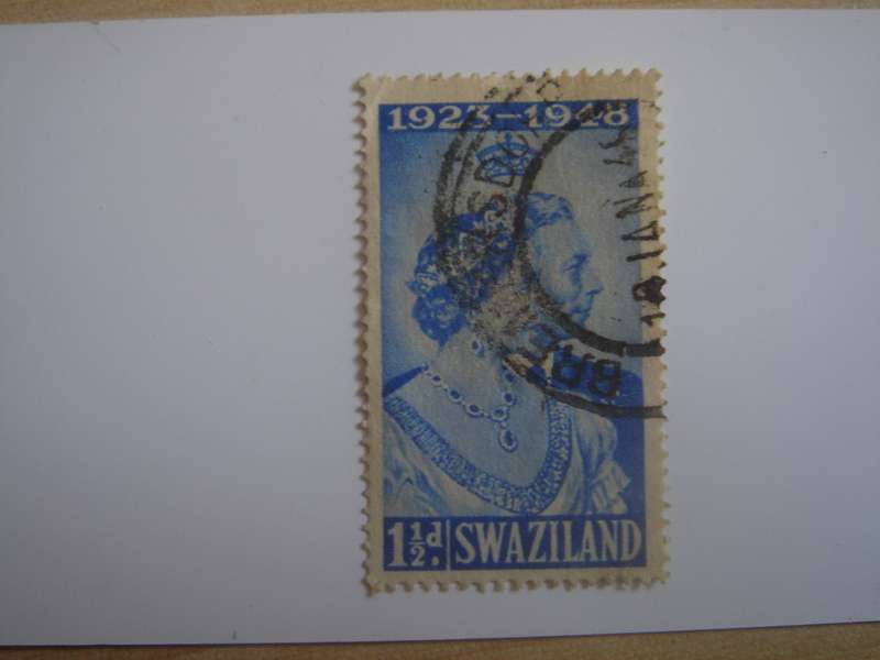 1948 Swaziland - Silver Wedding SG46 used, stamped