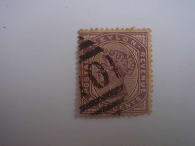 1886 Ceylon - Queen Victoria - SG195 used, stamped