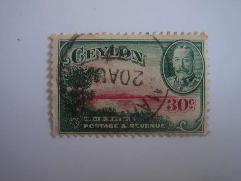1935 Ceylon - King George V - SG380 used, stamped