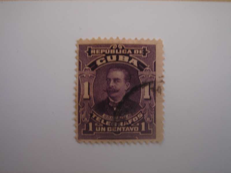 1910 Cuba Telegrafos - General Boza 1 C used, stamped