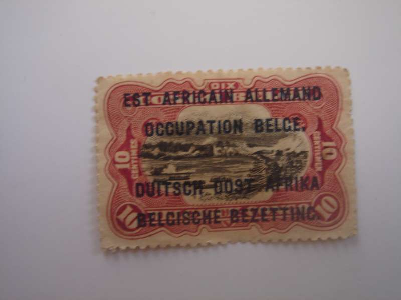 1916 German East Africa under Belgian Occupation - 10 C unused, hinged
