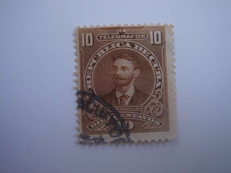 1910 Cuba Telegrafos - O. Primelles brown 10 C used, stamped