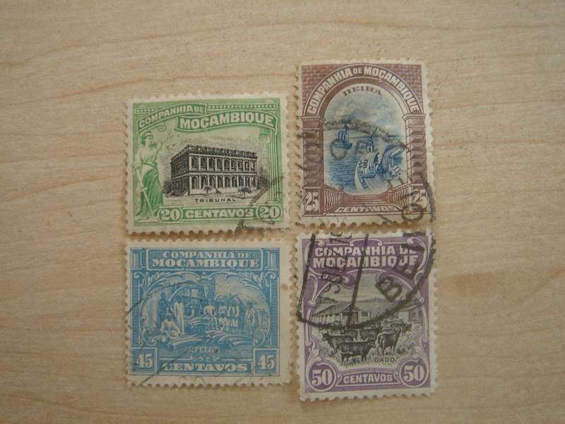 1918 Companhia do Mocambique SG212,247,252,258 used, stamped