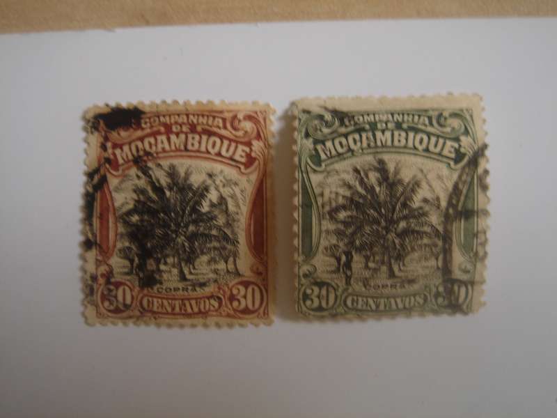 1918 Companhia do Mocambique SG213,244 used, stamped