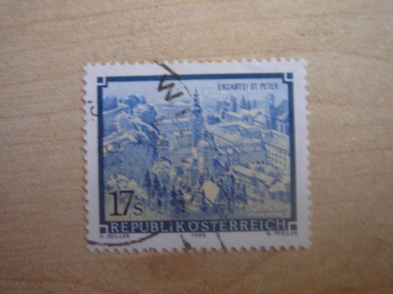 1989 Austria - Erzabtei St. Peter 17 S used, stamped