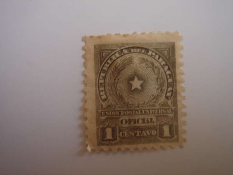 1913 Paraguay - Coat of Arms SG O237 used, hinged