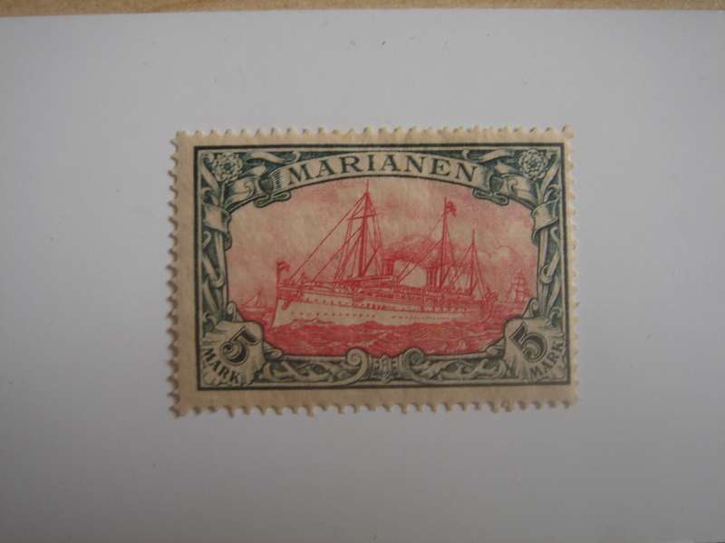 1919 Deutsche Kolonien - Marianen MiNr 21 B mint, hinged
