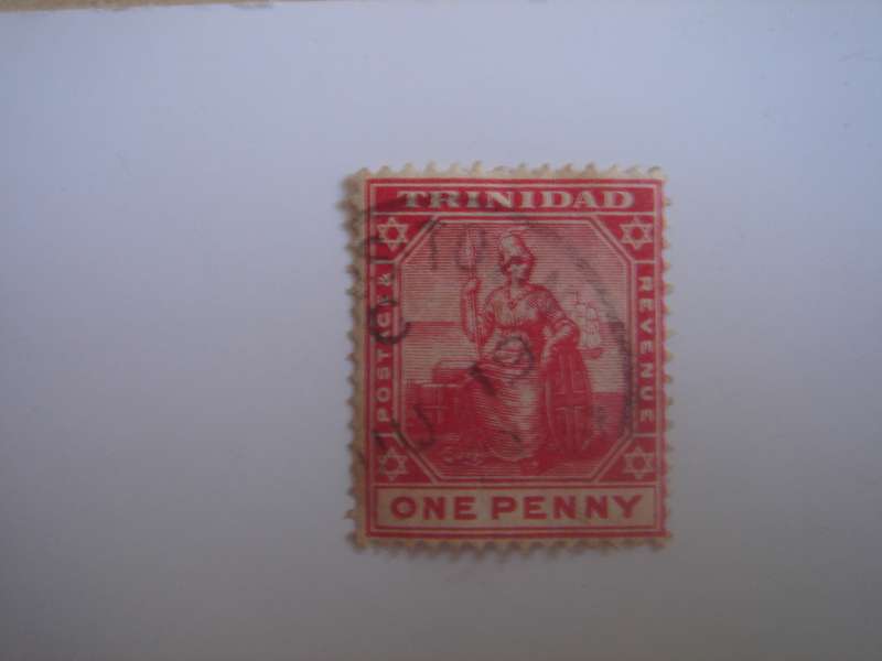 1896 Trinidad - Britannia - SG135 used, stamped