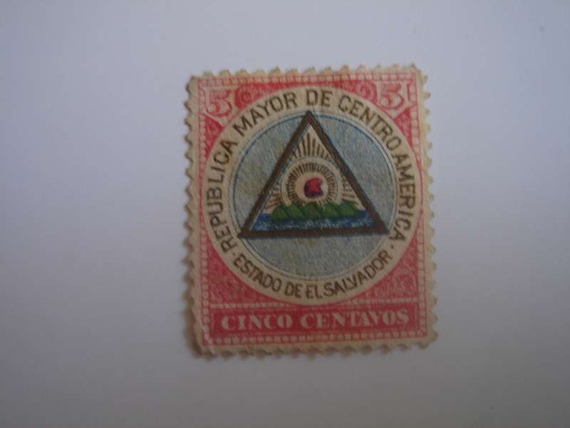 1897 El Salvador - Federation of Central America - SG271 used, hinged
