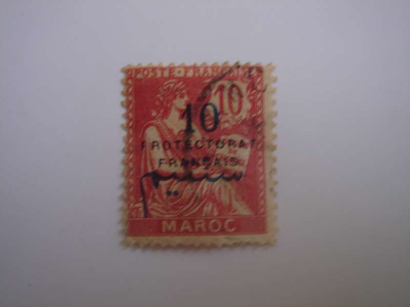 1915 French Morocco - Protectorat Francais optd SG64 used, stamped