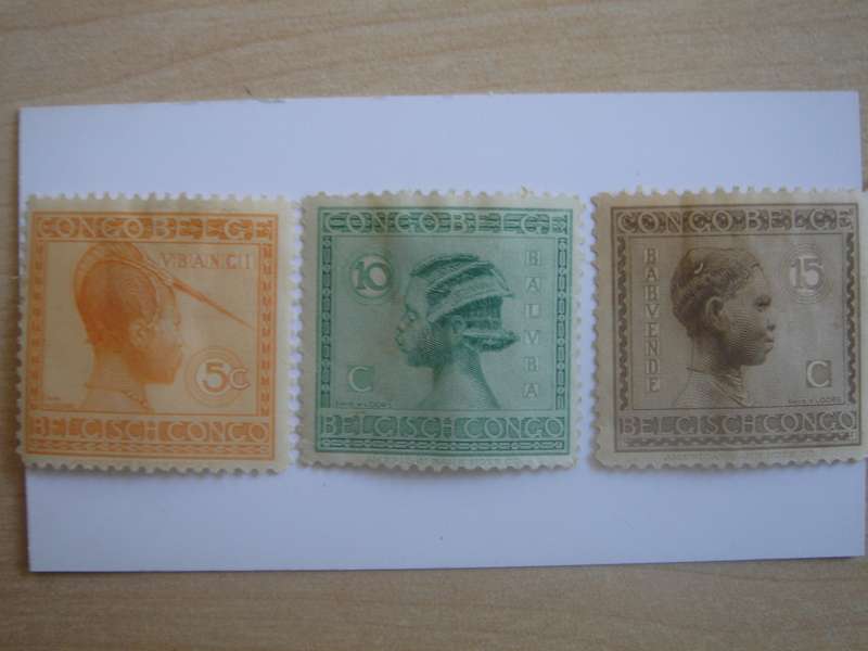 1923 Belgian Congo - Women SG117-119 unused, hinged