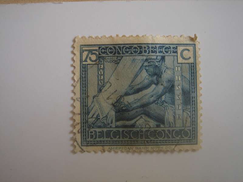 1923 Belgian Congo - Weaver SG130 used, stamp