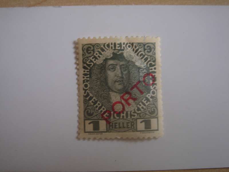 1916 Austria - Charles VI optd - SG D 284 unused, hinged