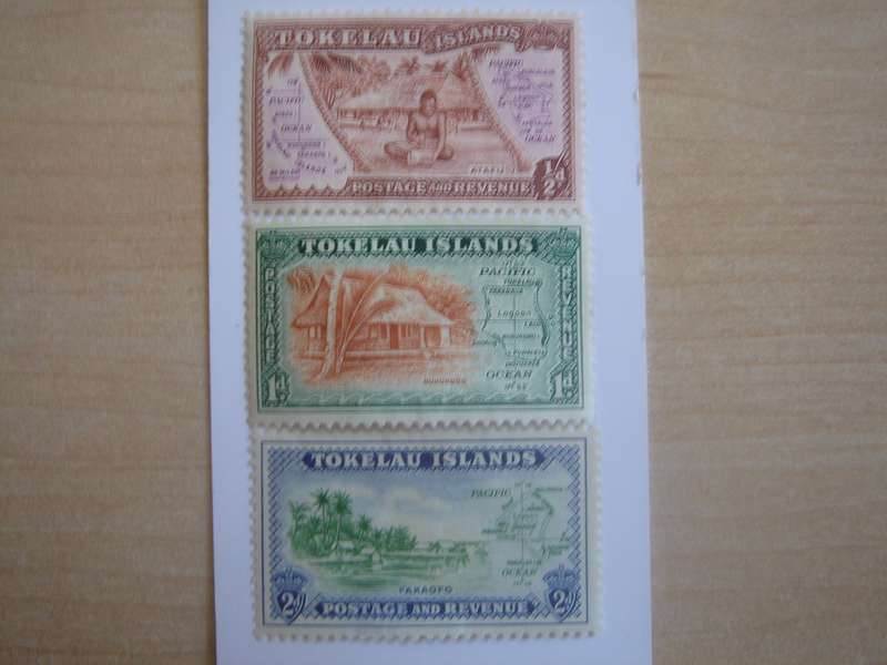 1948 Tokelau Islands - Local Scenes - SG1-3 unused, no gum