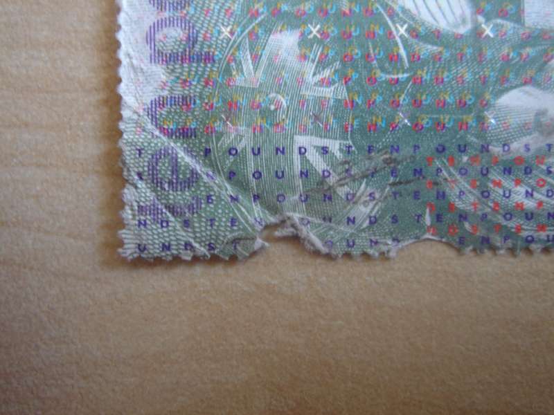 1993 England - Britannia SG1658 Block of 4 used, stamped