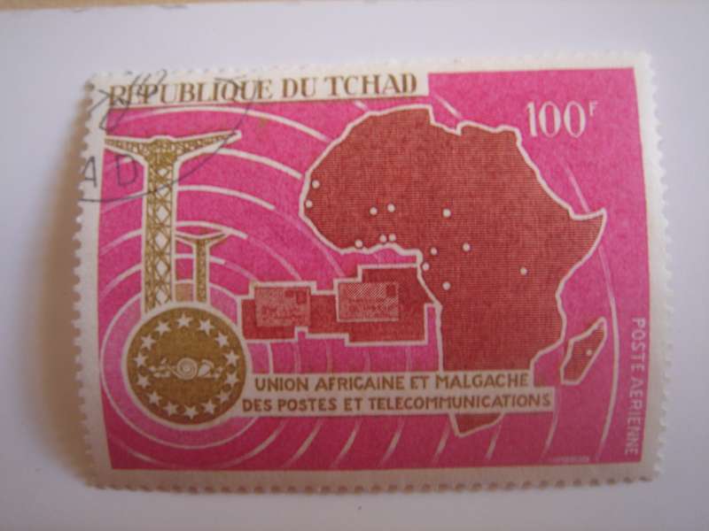 1967 Chad - UAMPT Anniversary SG184 used, stamped