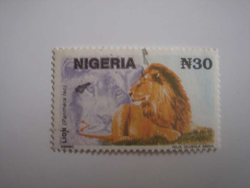 1993 Nigeria - Lion 30 N - Scott#615e used