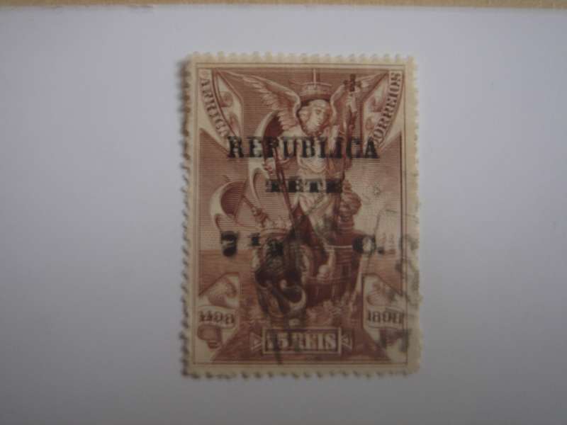 1913 Tete - 75 Reis optd - SG6 used, stamped