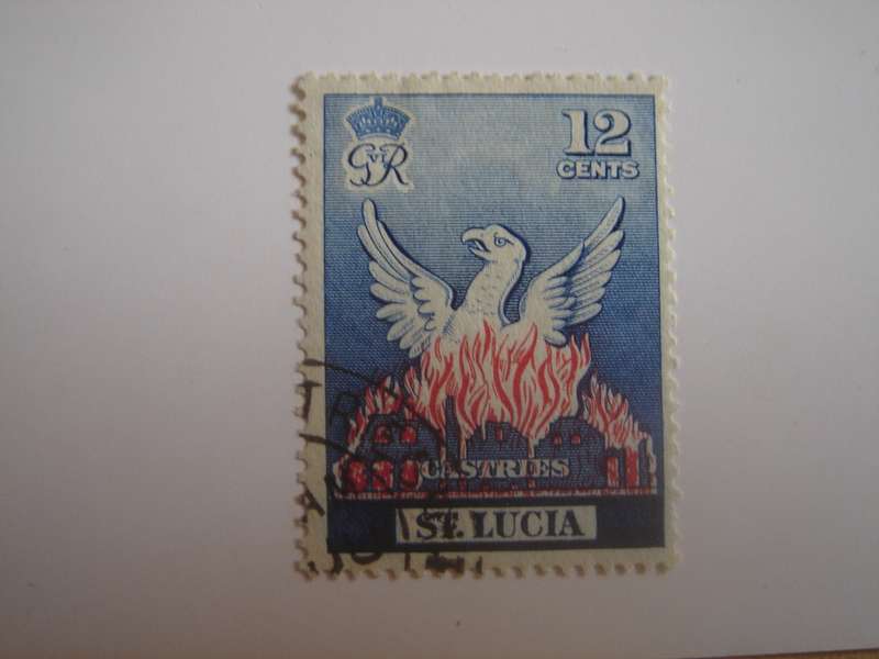 1951 St. Lucia - Phoenix - SG166 fine used, stamped