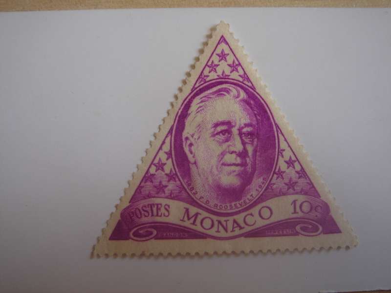 1946 Monaco - Roosevelt - SG327 fine used, not stamped