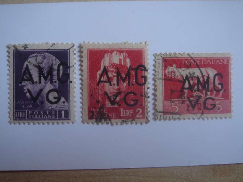 1945 Italia - Venezia Guilia - SG33-35 used, stamped