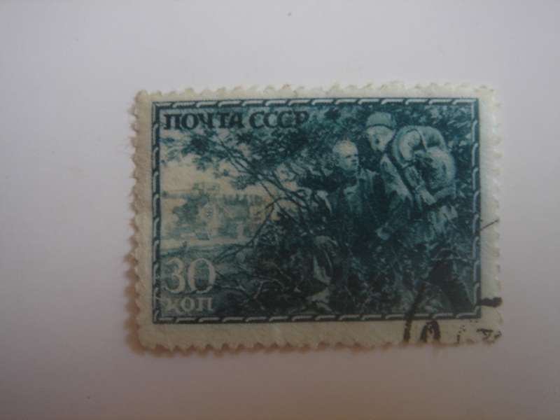 1942 Russia - Guerilla Fighting - SG1048e used, stamped