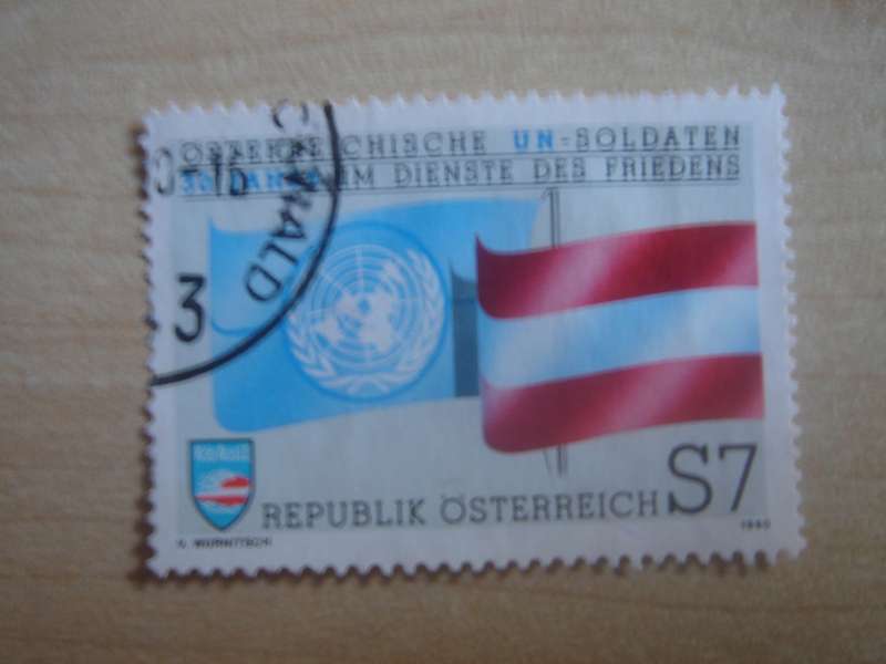 1990 Austria - UN Soldiers 7 S - used, stamped