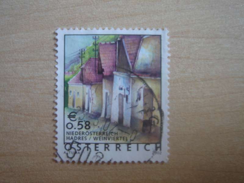 2002 Austria - Weinviertel EUR 0,58 - used, stamped