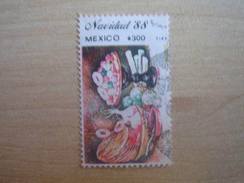 1988 Mexico - Christmas - $300 used, stamped