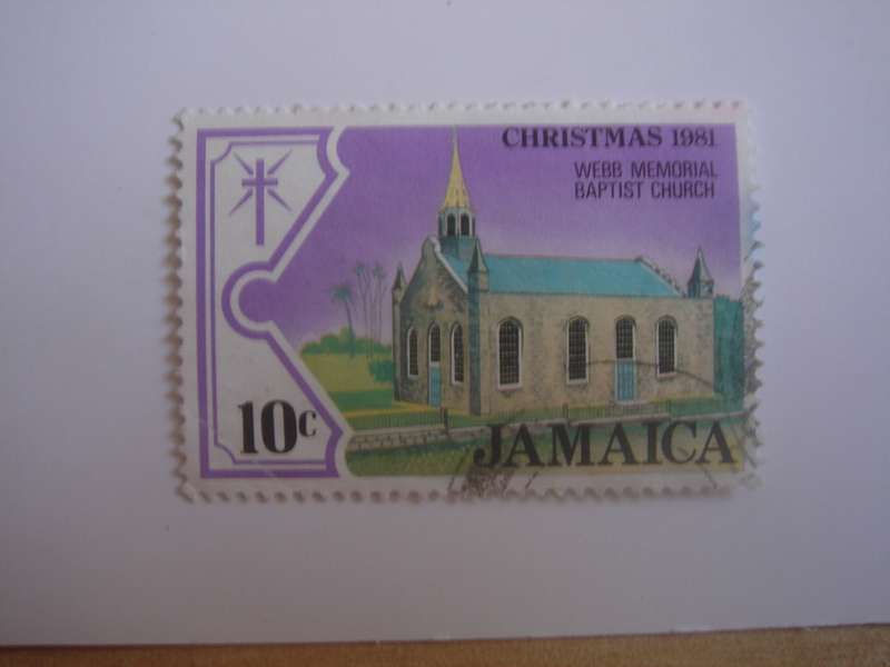 1981 Jamaica - Christmas - 10 c used, stamped