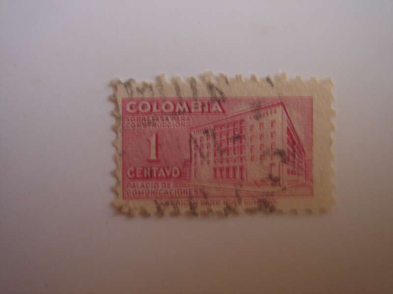1948 Colombia - Tax for New Post Office Bogota - SG705 used, stamped