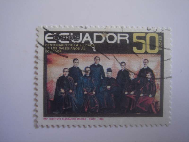 1988 Ecuador - Salesians Centenary 50 S used, stamped