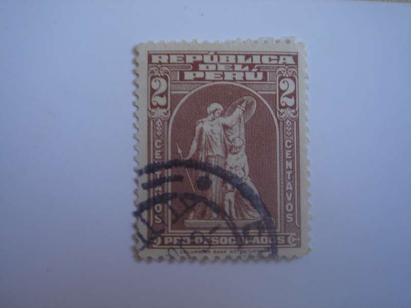 1938 Peru - Unemployment Tax - SG639 used, stamped