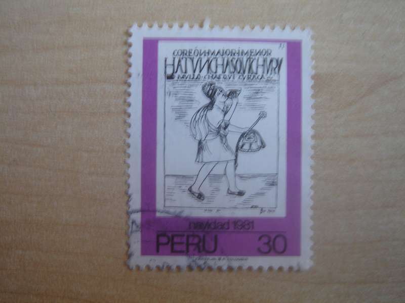 1981 Peru - Christmas - 30 S used, stamped