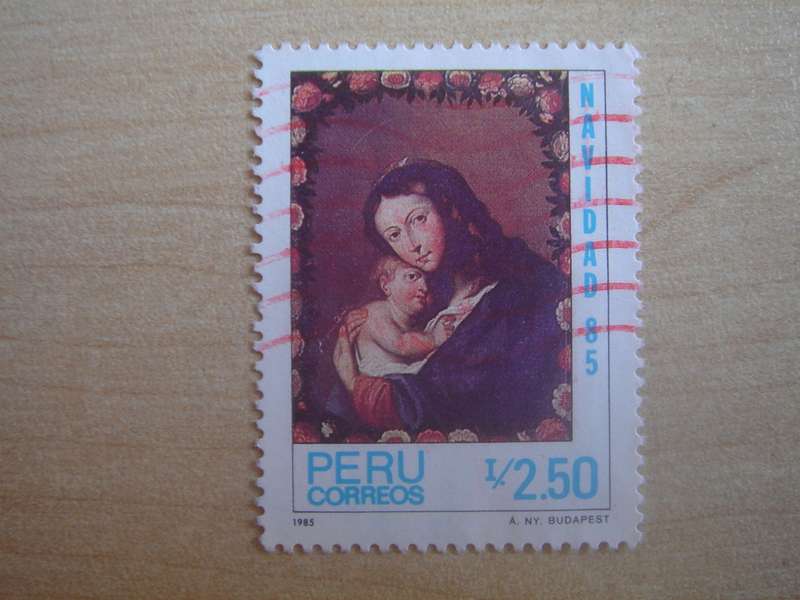 1985 Peru - Christmas - 2.50 S used, stamped
