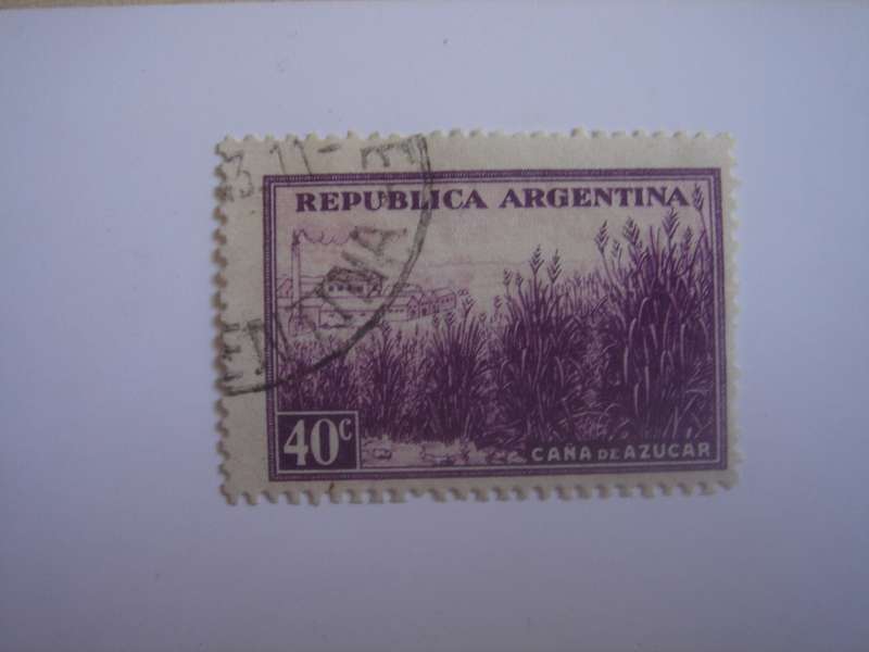 1936 Argentina - Sugar Cane Factory - SG658 used, stamped