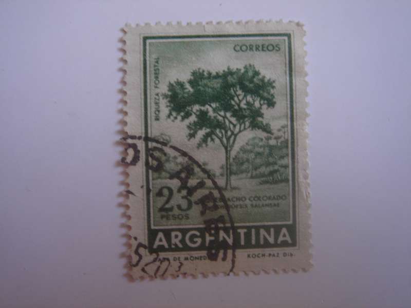 1959 Argentina - Quebracho Colorado (Tree) - SG1019 used, stamped