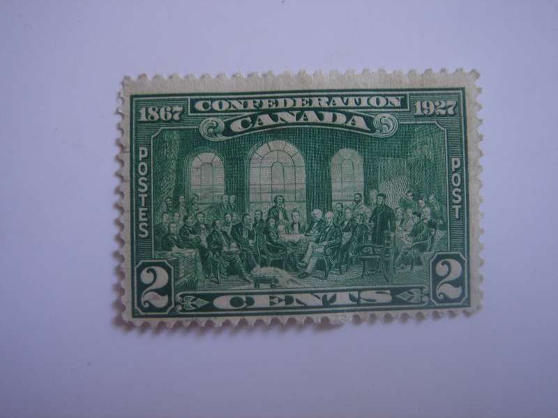 1927 Canada - Confederation 60th Anniversary 2 C - SG267 used, hinged