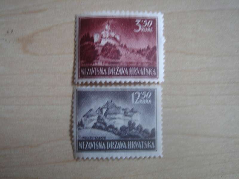 1943 Croatia - Astronomer Commemoration SG121-122 unused, no gum