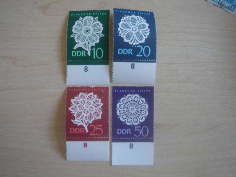 1966 DDR MiNr 1185-1188 MNH with numbered borders