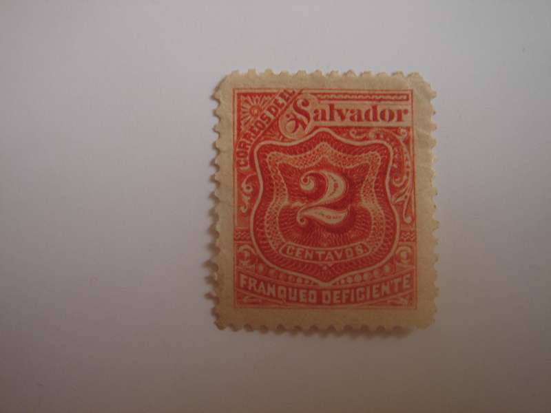 1896 El Salvador - Postage Due Stamp SG D151 used, not stamped