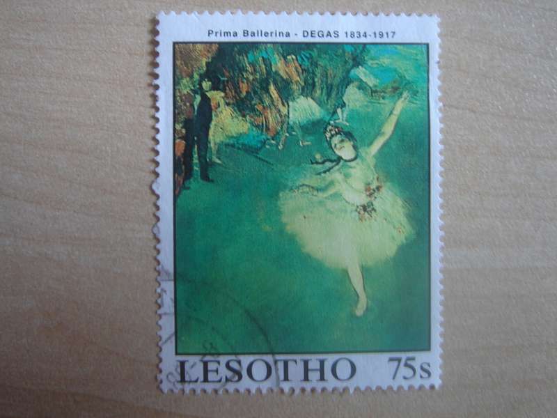 1988 Lesotho - Degas Painting 75 S used, stamped