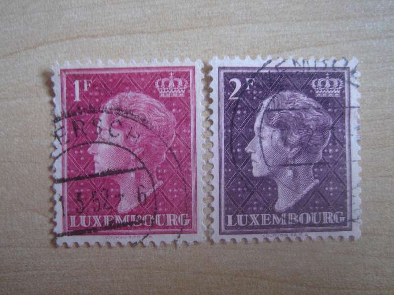 1948 Luxembourg - GD Charlotte - SG518,521 used, stamped
