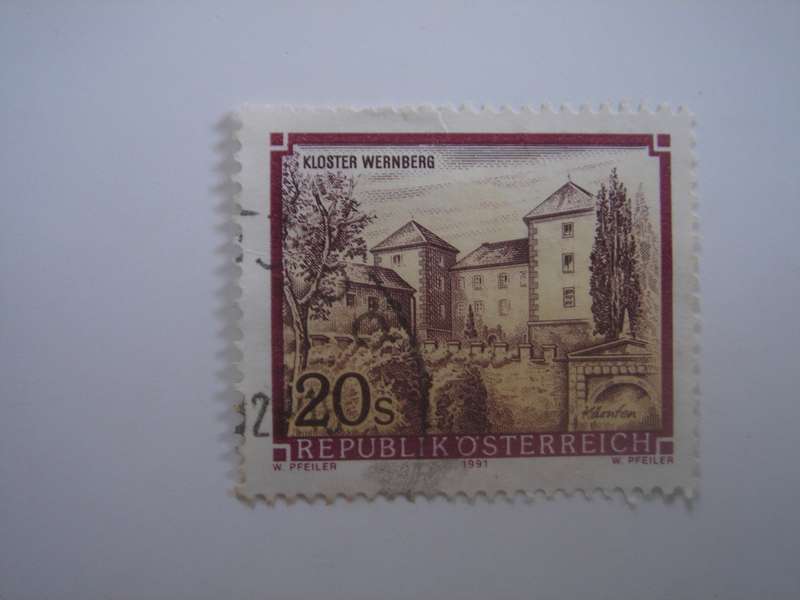 1991 Austria - Kloster Wernberg 20 S used, stamped