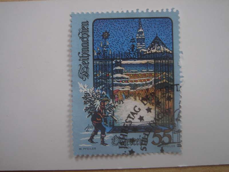 2004 Austria - Christmas 55 C used, stamped
