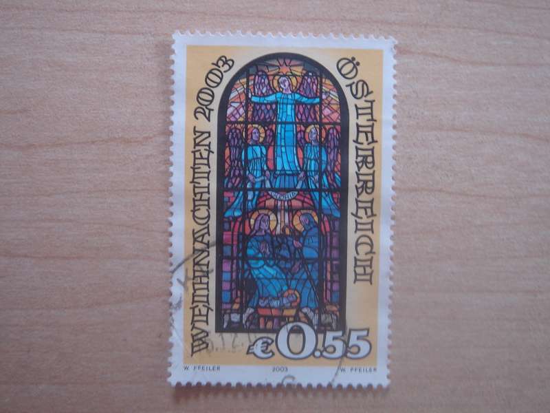 2003 Austria - Christmas 55 C used, stamped
