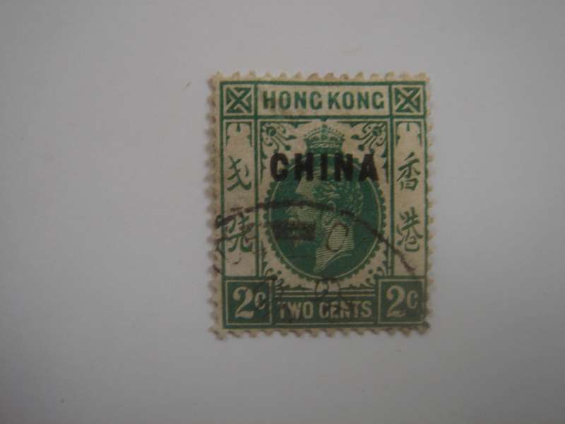 1917 British P.O. in China optd - SG2 used, stamped