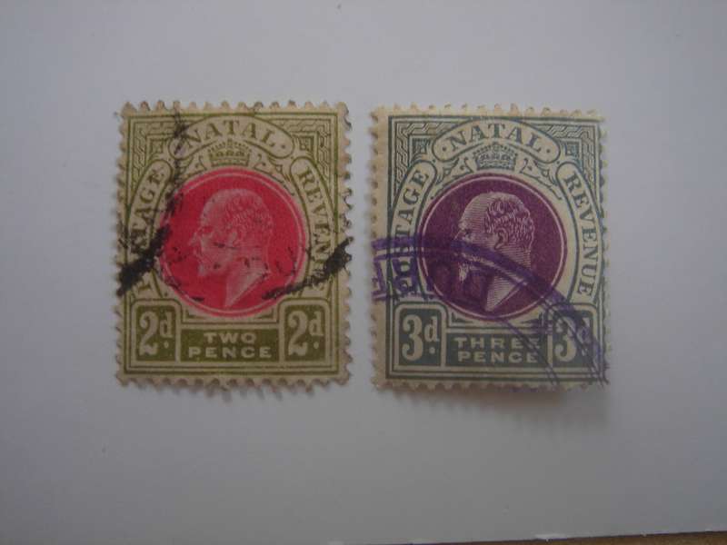 1903 Natal - King George V SG132,149 - used, stamped